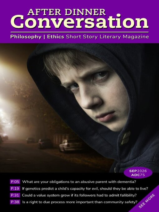 Cover image for After Dinner Conversation: Philosophy | Ethics Short Story Magazine
